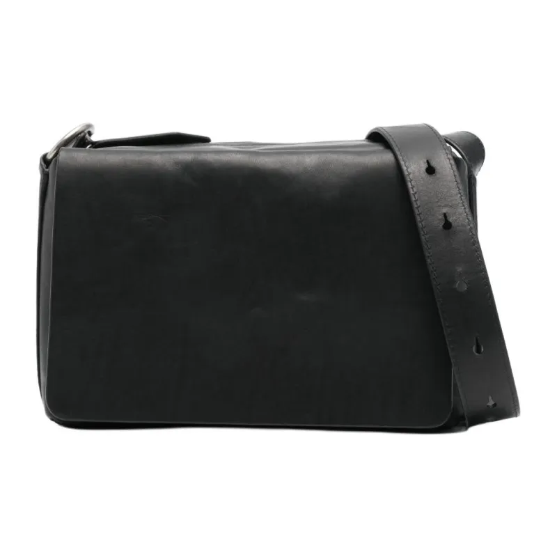 DRIES VAN NOTEN Calfskin Shoulder Bag, Crossbody Bag Men's Black-0