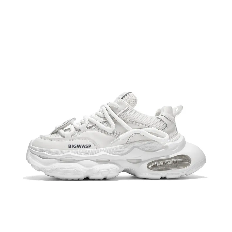 BIGWASP Cushioning Abrasion Resistant Breathable Low Top Chunky Sneakers Men's-3