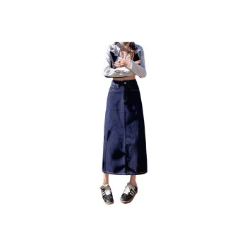 YINLEI Denim Long Skirt Women's