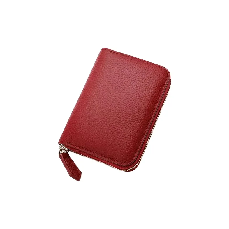 Yalu Polyester With Top Grain Cow Leather Wallet Unisex Multicolor-5