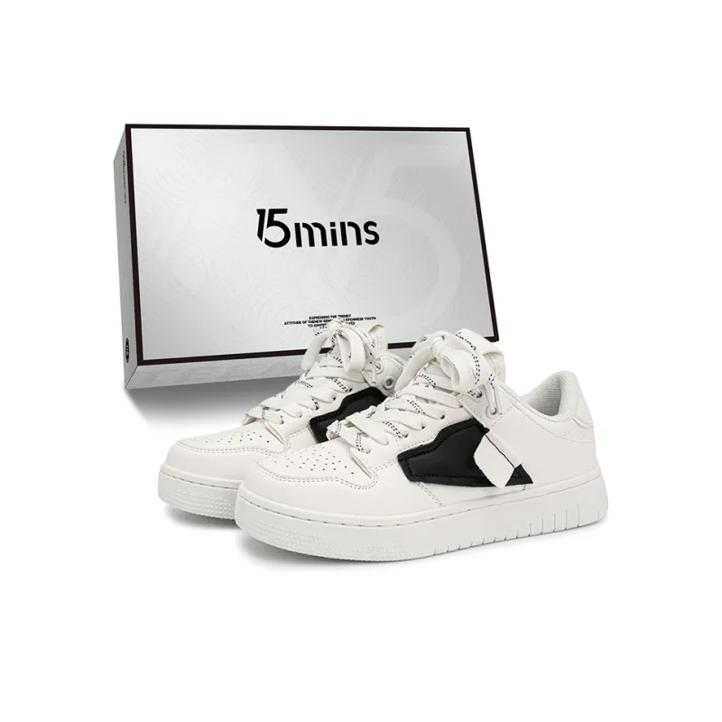15 MINS Shock Absorbers With Slip Resistant Features Low Top Skateboard Shoes Unisex-15
