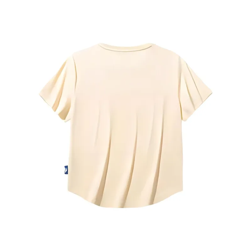 Anta x HAIBAOKANKAN,LIANMINGKUAN Sports Life Collection T Shirt Women's Custard-1