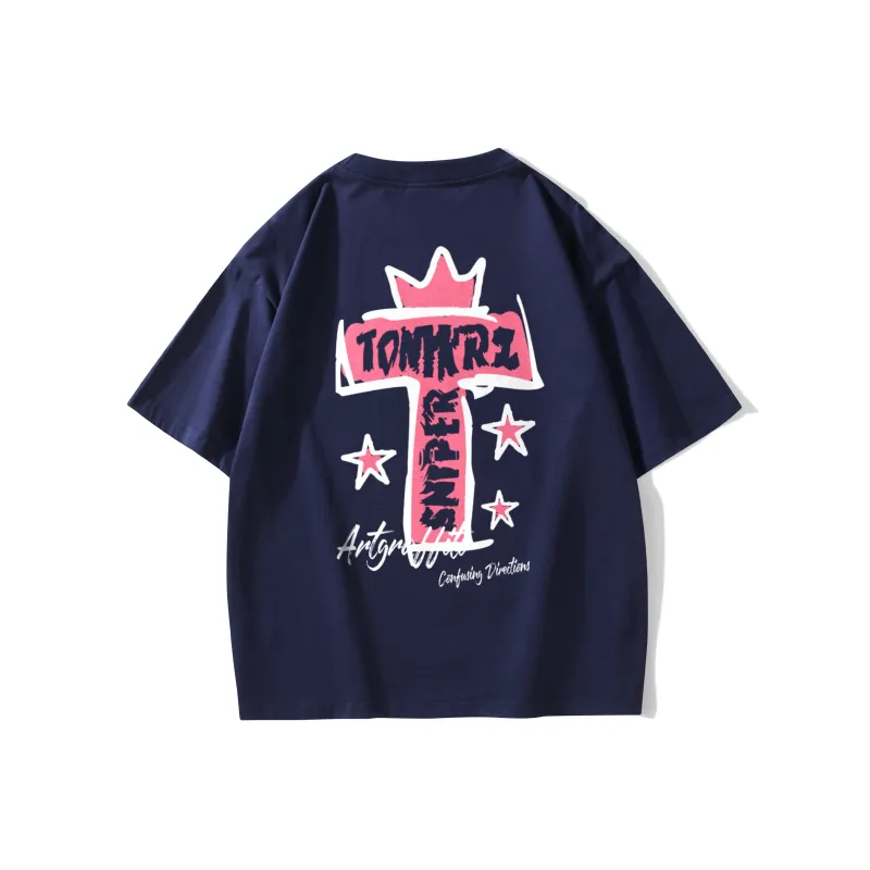 TONYKRZ T Shirt Unisex Navy Blue-0