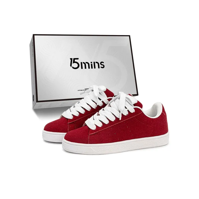 15 MINS Slip Resistant Shock Absorbers Low Top Skateboard Shoes Unisex-16