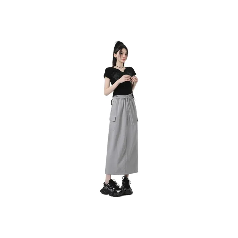 YINLEI Casual Long Skirt Women's-0