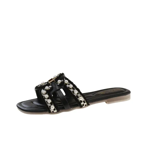 WUJI Slip Resistant Abrasion Resistant Slide Slippers Women's
