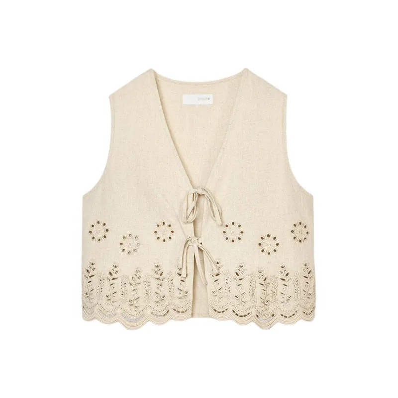 ZARA Tank Tops Women's White-0