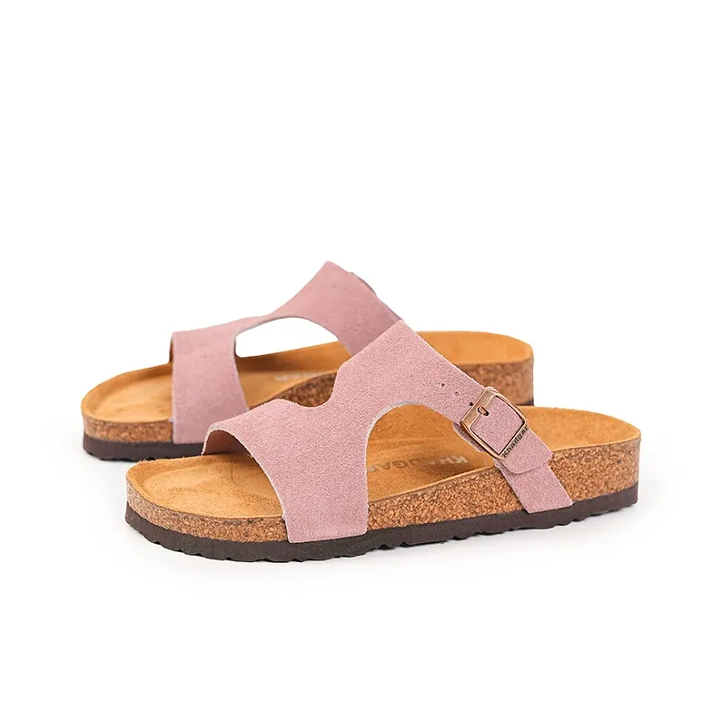 Khadgar EVA Rubber Sole Cork Sole Quiet Slip Resistant Abrasion Resistant Slide Slippers Women's-13