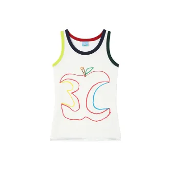 Crying Center Tank Tops Women's White
