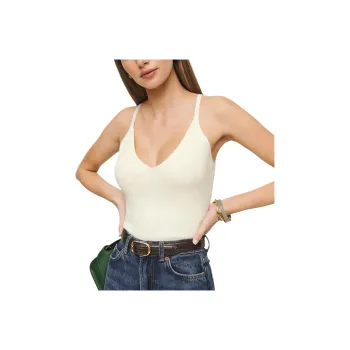 REFORMATION Peony Ribbed Sweater Tank Camisole Women's