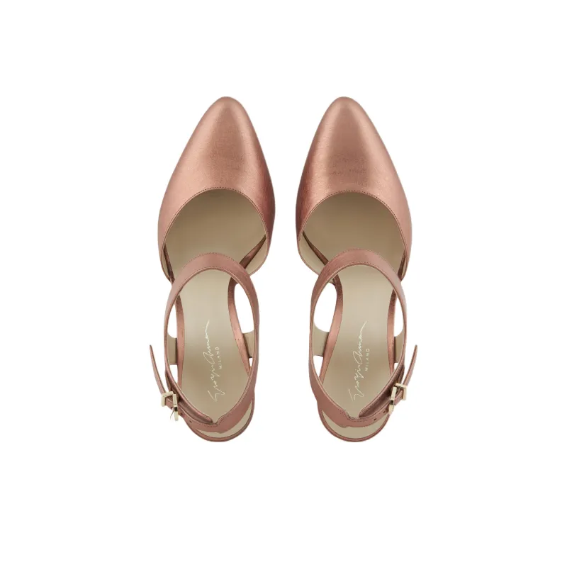AMANI Slim Heel High Heels 9.5cm Women's Rose Gold-3