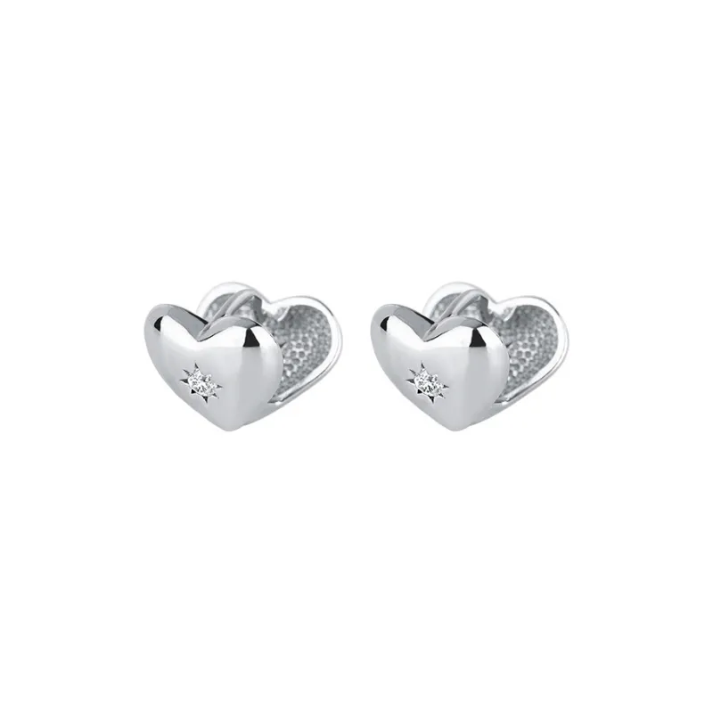PHOENIXSILY 999 Fine Silver Stud Earrings Women's-0