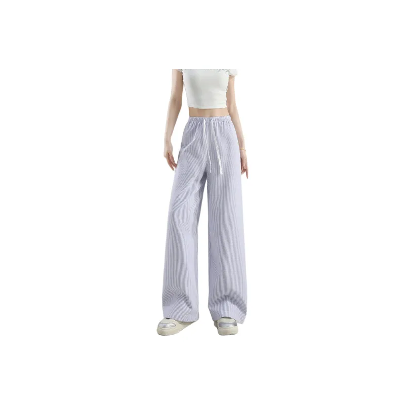 Tonlion Casual Pants Women's Light Blue-0