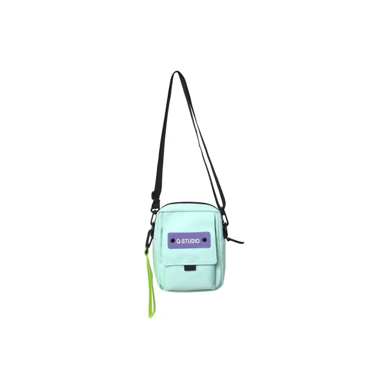 Vack Nylon Crossbody Bag Regular Unisex White/Black/Khaki/Blue/Green-16