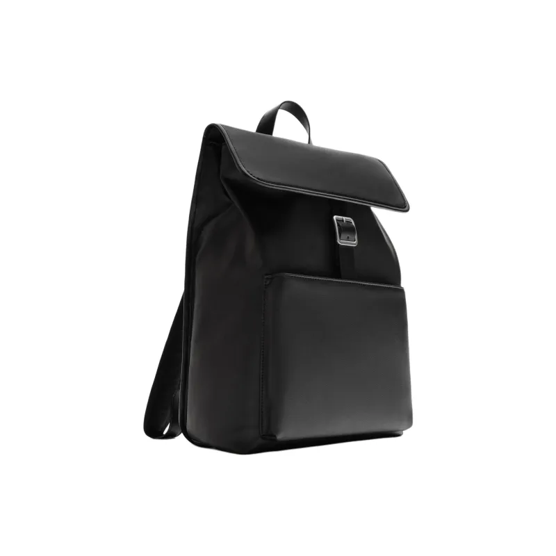 ZARA Polyester Backpack Unisex Black-1