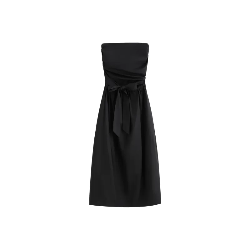 FANSILANEN Sleeveless Dresses Women's Crystal Stone Black-0
