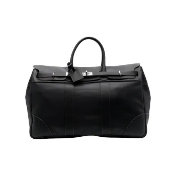 Brunello Cucinelli Logo Printed Country Weekender Duffle Bag