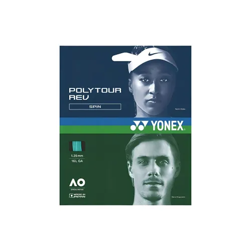 YONEX Tennis Racket Strings Polyester Unisex 12m*1.25mm Bright Orange Unisex 1.25mm*12m Mint Green