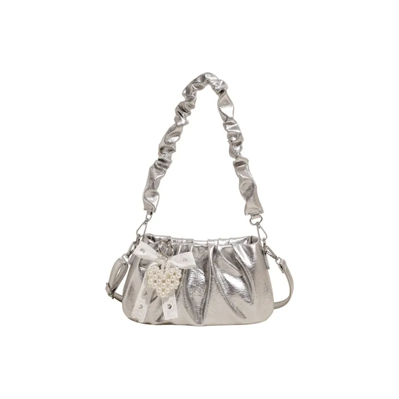 Meow In The Grass PU Handbag, Shoulder Bag Women's White/Silver/Blue/Yellow/Pink/Black-4