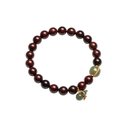 DASHANTANG Small Leaf Red Sandalwood Bracelets Unisex