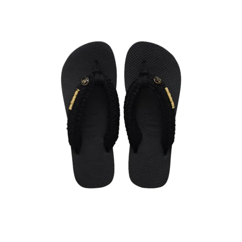 Dolce&Gabbana x Havaianas Abrasion Resistant Flip Flops Women's Black-4