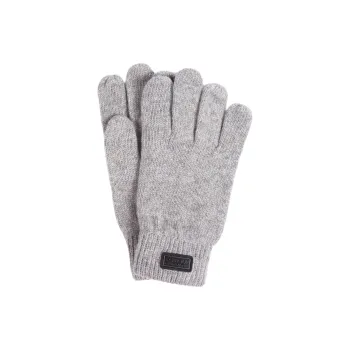 BARBOUR Wool, Polyamide Knit Gloves Unisex Gray