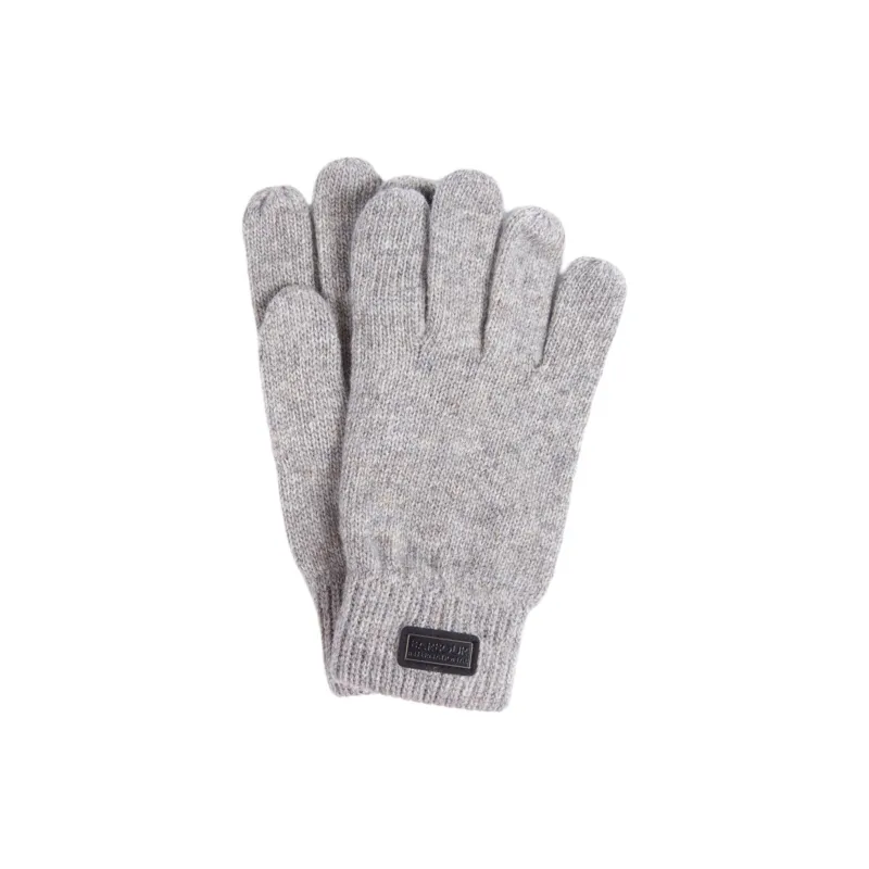 BARBOUR Wool, Polyamide Knit Gloves Unisex Gray-0