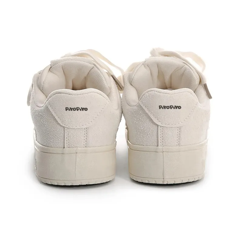 PIYOPIYO Low Top Skateboard Shoes Women's Beige-2