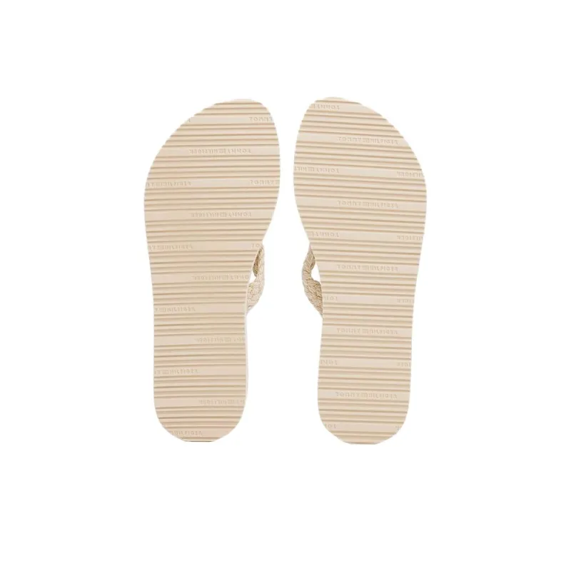Tommy Hilfiger TH Monogram EVA Abrasion Resistant Flip Flops Women's Beige-5
