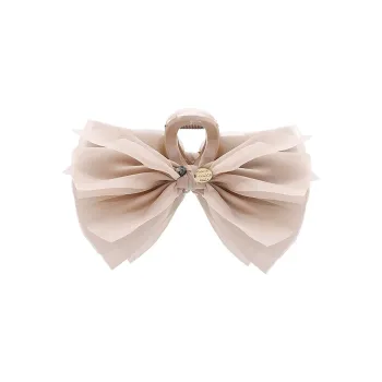 ROYALSASA Silk Chiffon Hair Clips Women's
