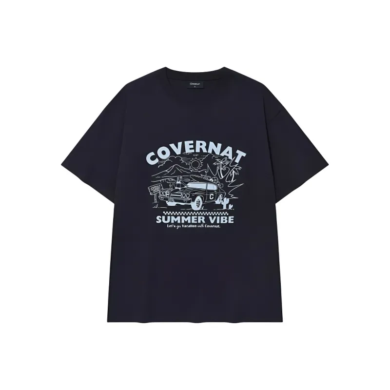COVERNAT T Shirt Men's Dark Marine Blue-0