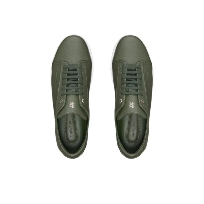 STEFANO RICCI Low Top Skateboard Shoes Men's Green-3