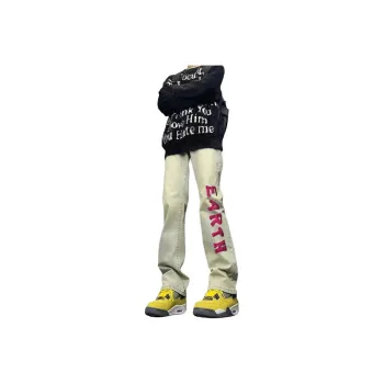 SUNSETMONENT Jeans Unisex Yellow Mud