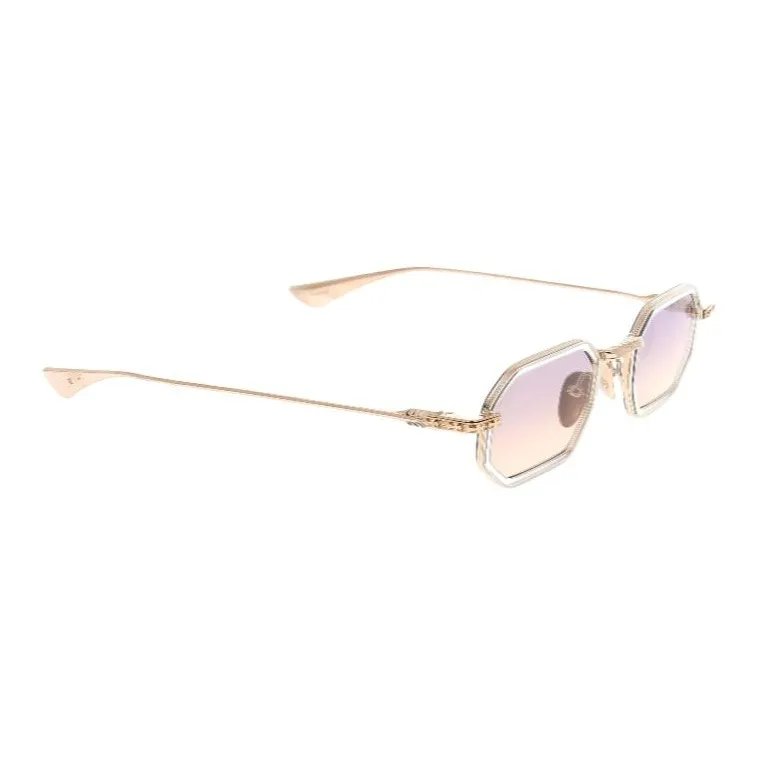 Chrome Hearts Irregular Shape Sunglasses Men's Gold-1