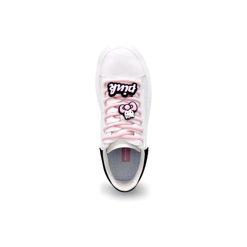 Hello Kitty Skateboard Shoes Women's White Black-2