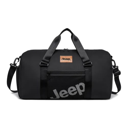 Jeep Membrana Dermalis Travel Bag Shoulder Bag Gym Bag Crossbody Bag Unisex Black/White