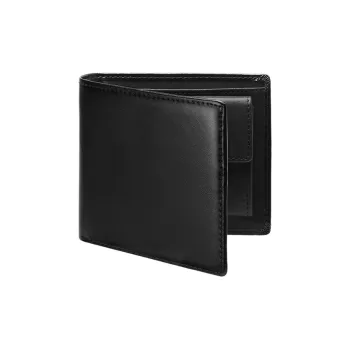 Yalu Cow Split Leather Wallet Multiple Card Slots Clutch Unisex Black/Brown/Royal Blue