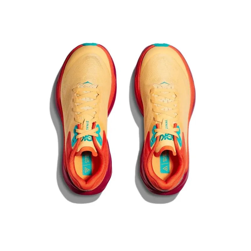 HOKA ONE ONE ZINAL Anti Slip Wear Resistant Low Top Running Shoes Men's Orange-3