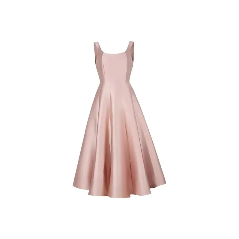 GUOZHEN Slip Dresses Women's Pink-1