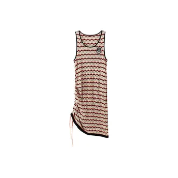 CHUU Sleeveless Dresses Women's Pink Stripes