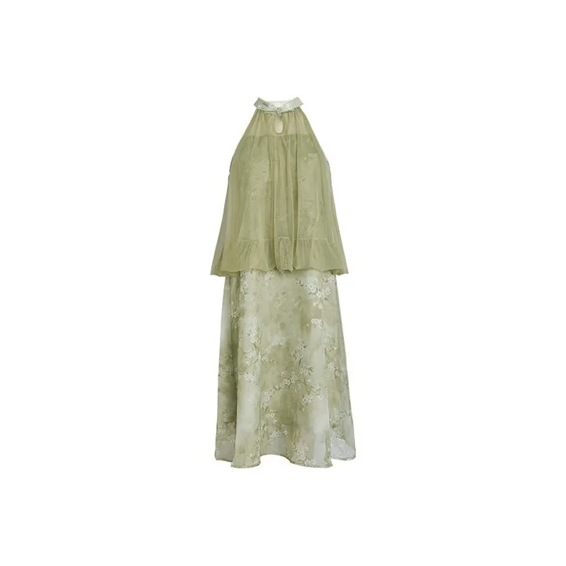 HDFULERN Sleeveless Dress Women's-0