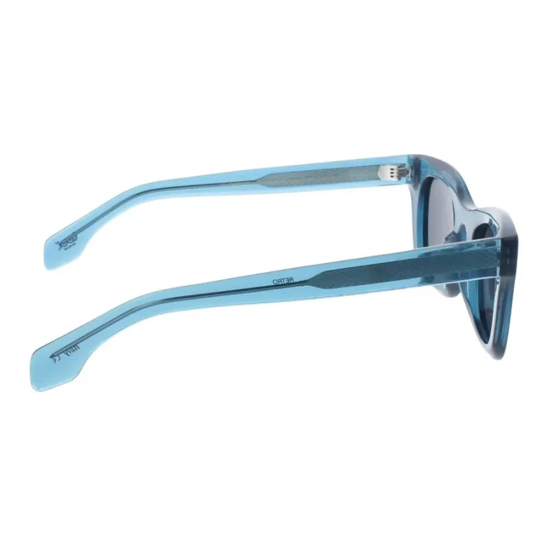 LOOK Acetate Cat Eye Sunglasses Women's Blue-2