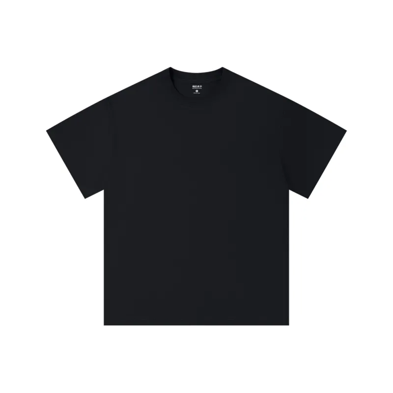 MIANDEMEIXUE Loose Fit Casual Inner Short Sleeved T Shirt Unisex Solid Color-110