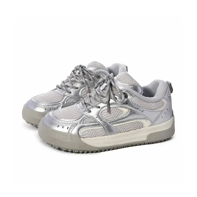 PIYOPIYO Low Top Skateboard Shoes Women's Beige Blue-5