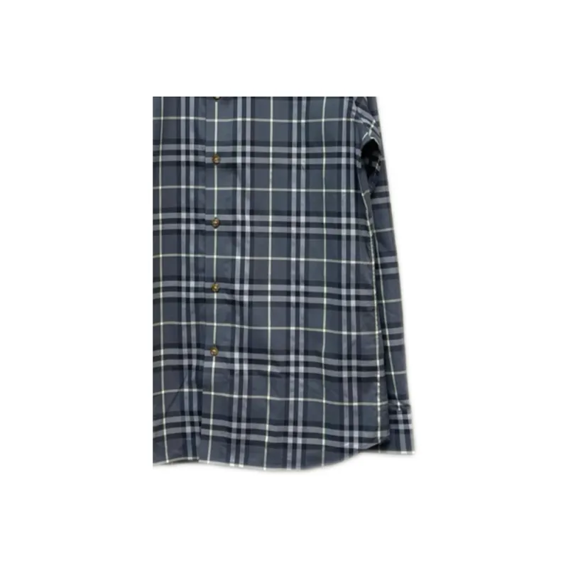 Burberry Shirts Men Gray-6