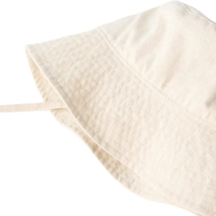 ZARA 59% Cotton Blend Bucket Hats Kids' Sand-2