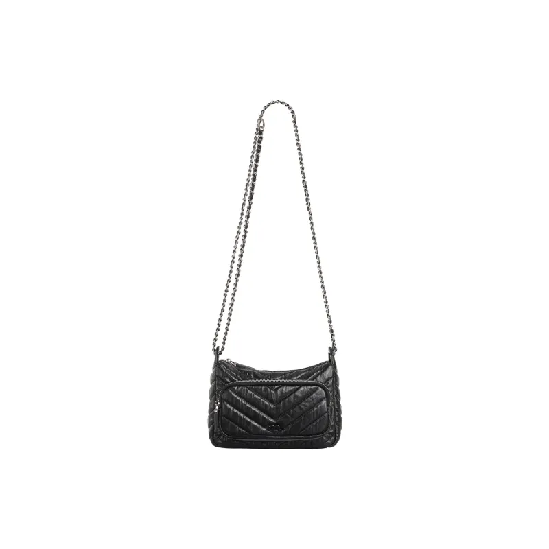 Miao Di Cow Leather Shoulder Bag, Crossbody Bag Regular Women's Midnight Black-3