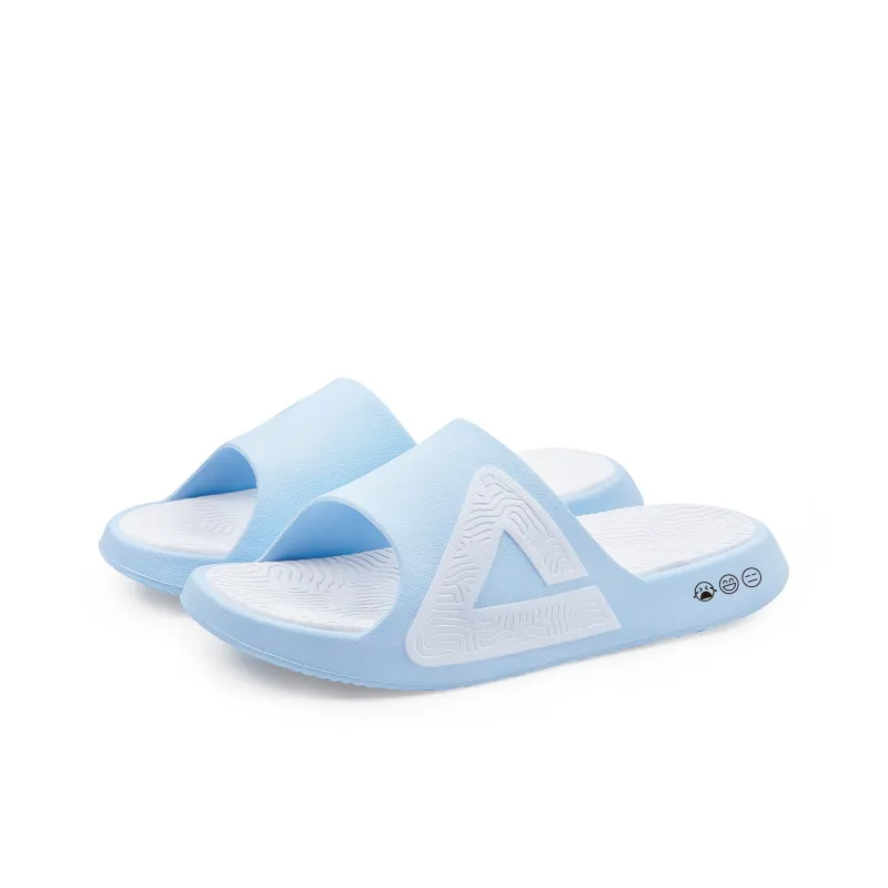 PEAK Tai Ji1.0 EVA Quiet Slip Resistant Abrasion Resistant Slide Slippers Women's Sky Blue-3