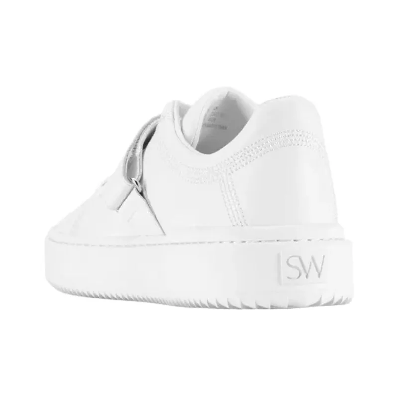 Stuart Weitzman/SW Gatsby Low Top Skateboard Shoes Women's White-3