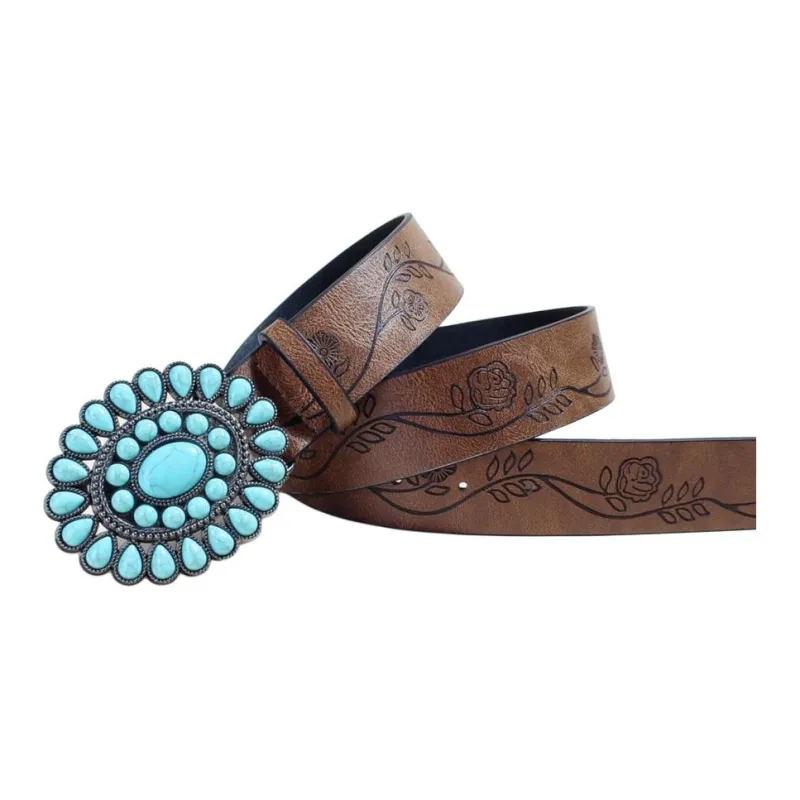 JEANSWEST PU Leather Belts Women's 3.8cm-1